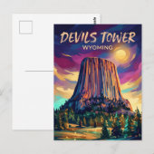 Devils Tower National Monument USA Postkarte (Vorne/Hinten)