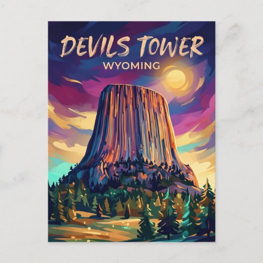 Devils Tower National Monument USA Postkarte (Vorderseite)
