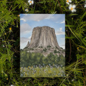 Devils Tower National Monument Watercolor Einladung