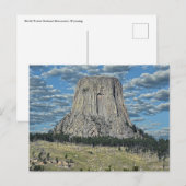 Devils Tower National Monument, Wyoming Postkarte (Vorne/Hinten)