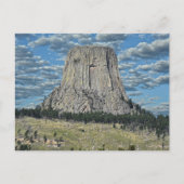 Devils Tower National Monument, Wyoming Postkarte (Vorderseite)