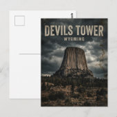Devils Tower National Monument Wyoming Postkarte (Vorne/Hinten)