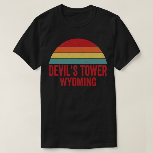 Devils Tower National Monument Wyoming T-Shirt (Design vorne)