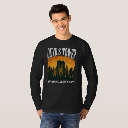 Devils Tower National Monument Wyoming T-Shirt (Vorne ganz)