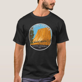 Devils Tower National Monument Wyoming Vintag T-Shirt