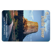 Devils Tower National Monument Wyoming Watercolor Magnet (Horizontal)