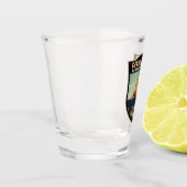 Devils Tower National Monument Wyoming Watercolor Schnapsglas (Links)