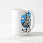 Devils-Tower-Nationalmonument Wyoming Kaffeetasse (VorderseiteRechts)