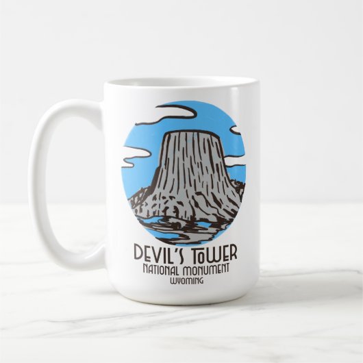 Devils-Tower-Nationalmonument Wyoming Kaffeetasse (Links)