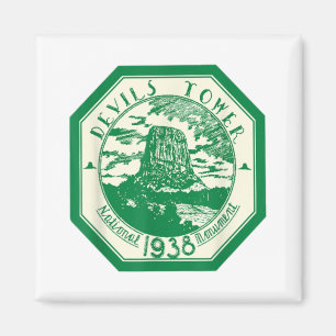 DEVILS TOWER Nationalpark T Shirt Wandern T-Shirt Magnet