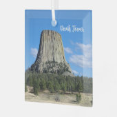 Devils Tower Ornament Aus Glas (Vorderseite links)