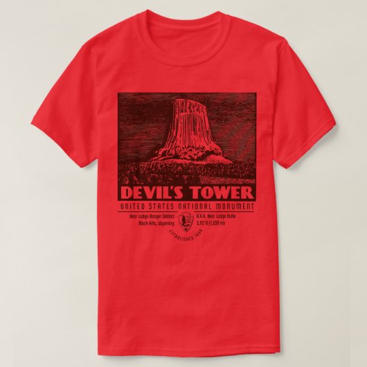 Devils Tower T-Shirt (Design vorne)
