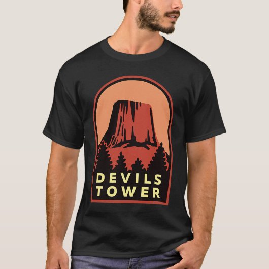 Devils Tower WY National Monument T-Shirt (Vorderseite)