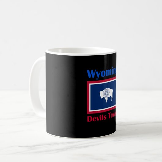 Devils Tower Wyoming Kaffeetasse (Vorderseite Links)