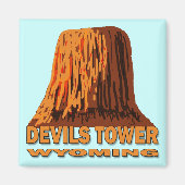 DEVILS TOWER WYOMING MAGNET (Vorne)