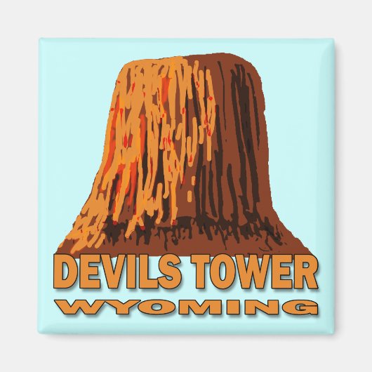DEVILS TOWER WYOMING MAGNET (Vorne)