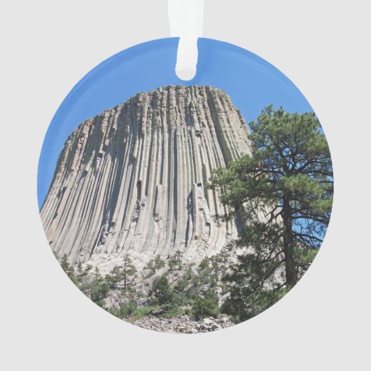 Devils Tower Wyoming Ornament (Rückseite)