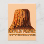 DEVILS TOWER WYOMING POSTKARTE (Vorderseite)