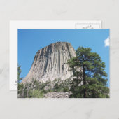 Devils Tower Wyoming Postkarte (Vorne/Hinten)