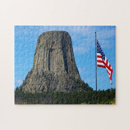 Devil's Tower Wyoming. Puzzle (Horizontal)
