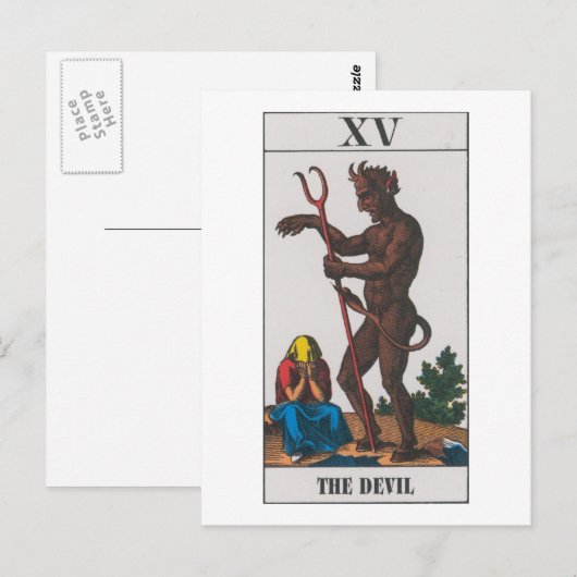 Deviltarot Postkarte (Vorne/Hinten)