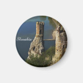 Devin Castle Slovakia Travel Maiden Tower Foto Magnet (Vorne)