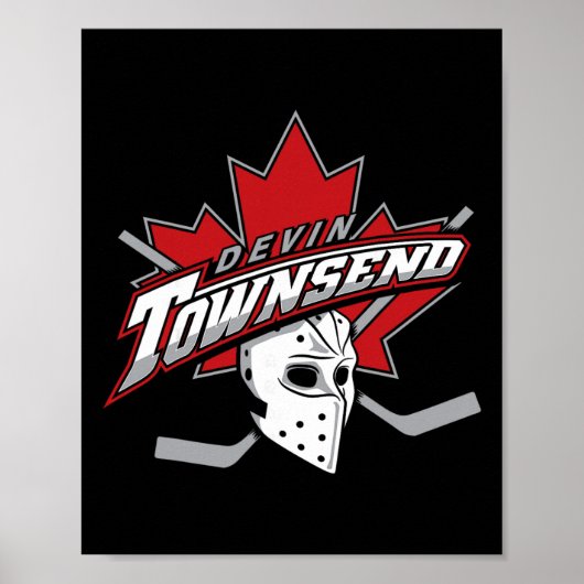 Devin Townsend - hockey'  Poster (Vorne)