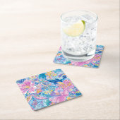Devina Lily - Anenome Collette Square Coaster Rechteckiger Pappuntersetzer (Vor Ort)