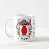 Devine Familien-Wappen Tasse (Links)
