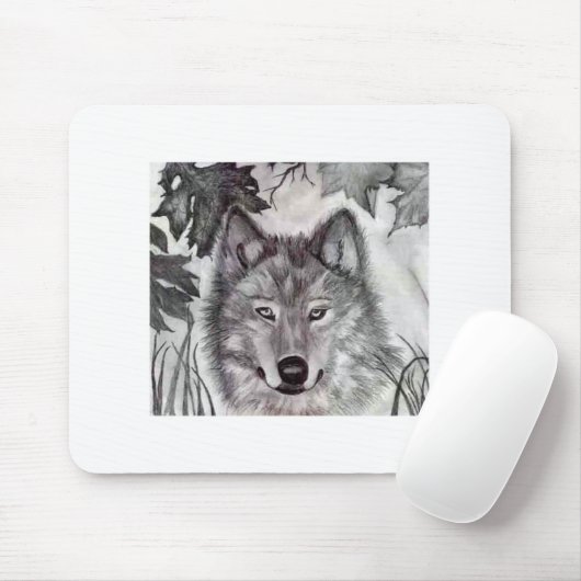 Devins Wolf Mousepad (Mit Mouse)
