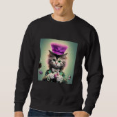 Devious Mad Cat in Purple Top Hat Wearing Tux (Vorderseite)
