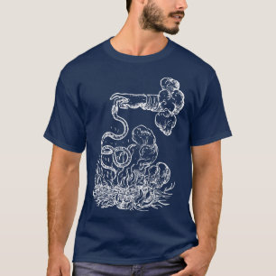 Devisen Hroques The Snake weiß T-Shirt