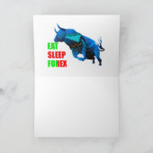 Devisenhandel: Grußkarte Karte (Innenseite)