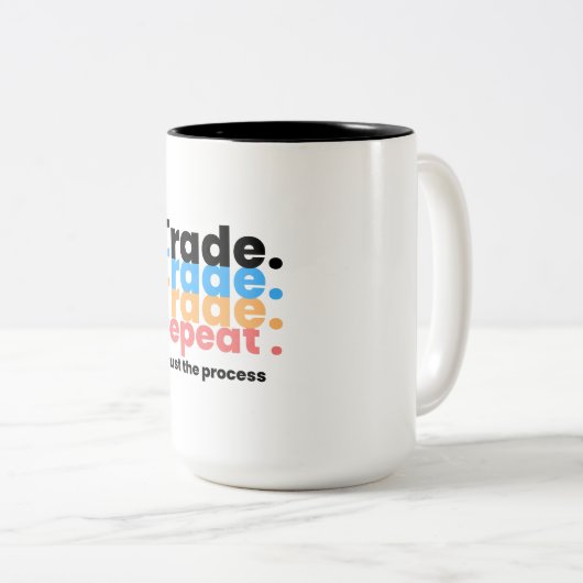 Devisenhandel Zweifarbige Tasse (VorderseiteRechts)