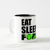 Devisenhandel Zweifarbige Tasse (Vorderseite Links)