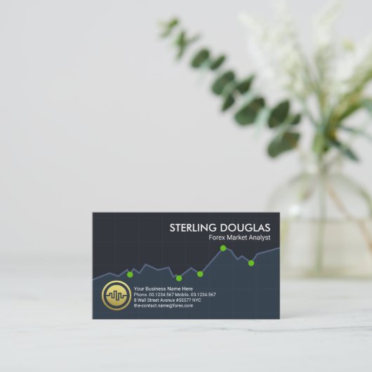 Devisenhändler  visitenkarte (Stehend Vorderseite)