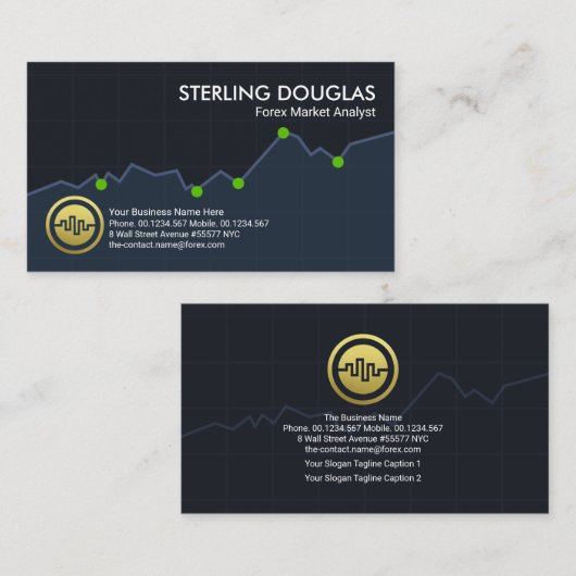 Devisenhändler  visitenkarte (Vorne/Hinten)