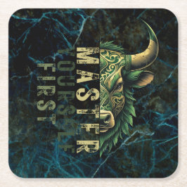 Devisenorientierung | Motivation | Bull Market Rechteckiger Pappuntersetzer