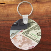Devisenpaare in US und Euro mit Rechner Schlüsselanhänger (Vorderseite)