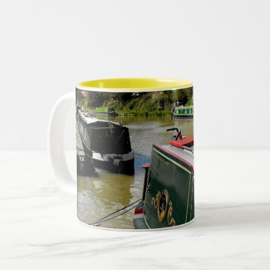 Devizes Kanal Zweifarbige Tasse (Vorderseite Links)