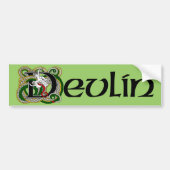 Devlin Celtic Dragon Autoaufkleber (Vorne)