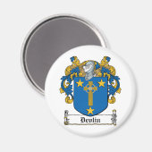 Devlin Familienwappen Magnet (Vorderseite/Rückseite)