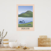 Devoke Water Lake District Reiseplakat Poster (Küche)