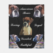 DEVOLLSTÄNDIGE BOXER DOG-Fleece Fleecedecke (Vorderseite)