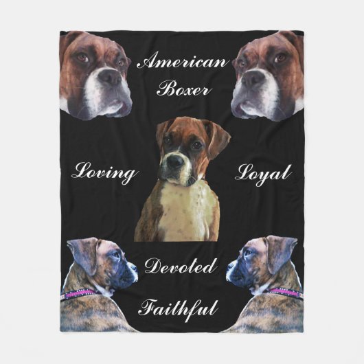 DEVOLLSTÄNDIGE BOXER DOG-Fleece Fleecedecke (Vorderseite)