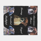 DEVOLLSTÄNDIGE BOXER DOG-Fleece Fleecedecke (Vorderseite (Horizontal))