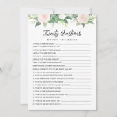 DEVON 20 Fragen über die Bride Game Einladung (Vorderseite)