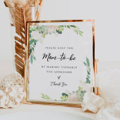 DEVON Address the Envelope Baby Shower Sign Poster