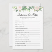 DEVON Babies in der Bibel Baby Shower Game Card Einladung (Vorderseite)