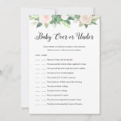 DEVON Baby Over oder Under Baby Showcard Einladung (Vorderseite)